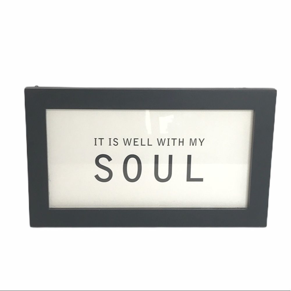 Studio Decor It Is Well With My Soul Wall Art Cream Black